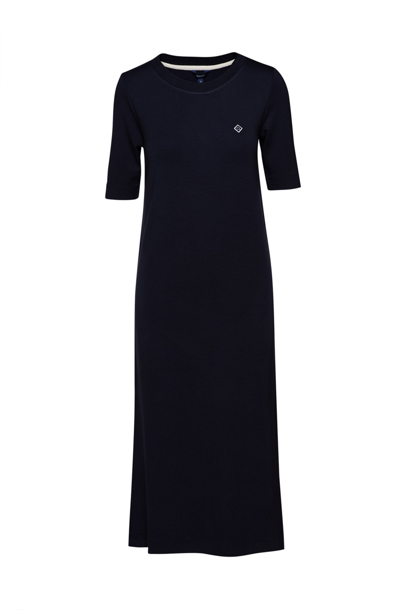 Office_Kleid_Lang_Blau_Bekleidung_Ghost_Produktfoto_Ecommerce_Freisteller